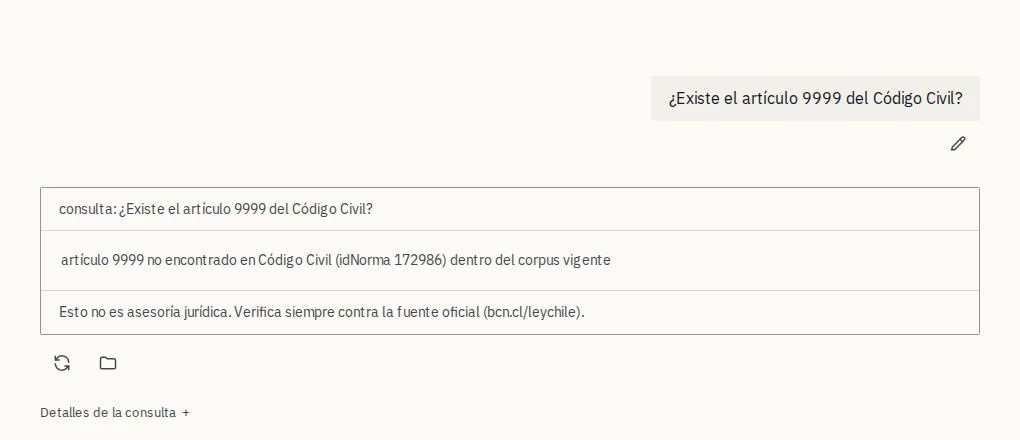 Respuesta de Vigencia a «Artículo 9999 del Código Civil»: artículo 9999 no encontrado en Código Civil, idNorma 172986, dentro del corpus vigente.